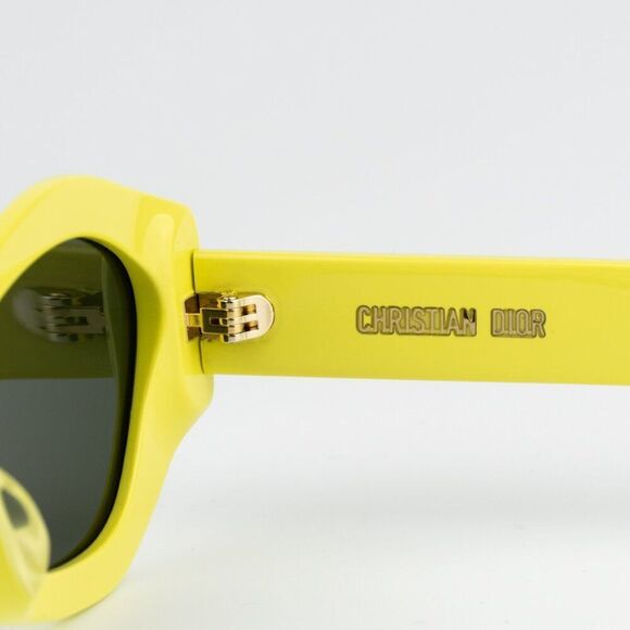 SALE! NEW Dior DIORSIGNATURE B1U 66C0 Shiny Yellow Green Women Sunglasses main image 5